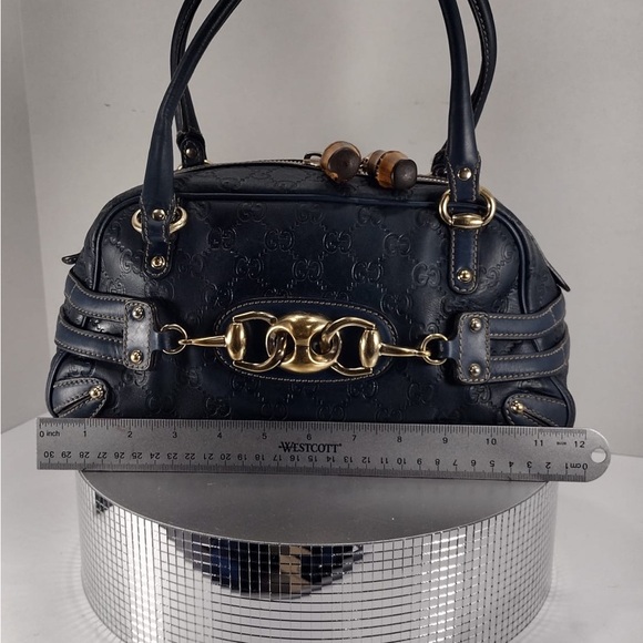 Gucci blue Leather Handbag pre owned Exellent condition - Picture 13 of 16